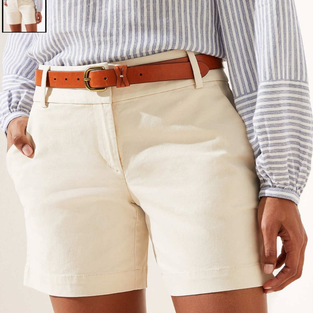 Loft Curvy Riviera Short (6 in) in Milky Tan